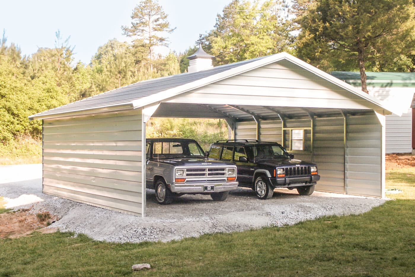 exterior of carport for sale at cold spring enterprises in SC